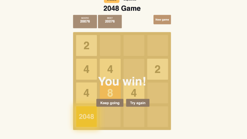 2048 game